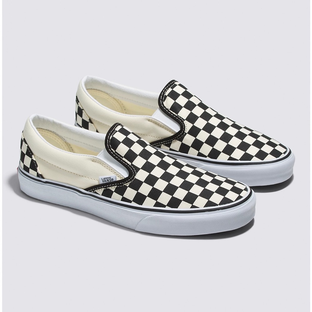 Vans SLIP-ON CHECKERBOARD SHOE Black/Off White